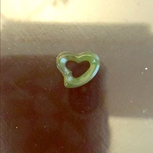 Tiffany and Co open heart pendant- Jade